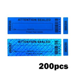 100% Total Transfer Tamper Evident Labels Security Warranty Void Stickers Red Large 35*120 Mm Triple Serial Numbers Seal Sticker