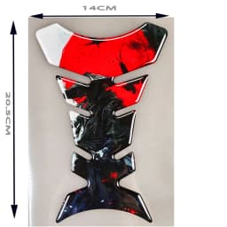Motorcycle Universal Tankpad, Tank Pad, 3D Tank Pad Stickers, Oil Gas Protector, Tank Protector for SUZUKI YAMAHA Free Keychain