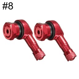 2Pcs/Set Motorcycle Valve Stems Rim 90 Degree Angle Aluminum Alloy Valve Wheel Tire Tubeless Valve Caps For Rim Wheel Parts