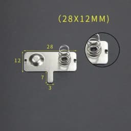 YYT 20PCS Spring sheet AA 12*12/26.5/27.5/28MM contact sheet battery box positive and negative sheets 0.3MM iron+nickel plating