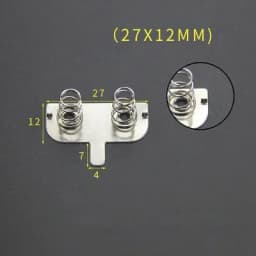 YYT 20PCS Spring sheet AA 12*12/26.5/27.5/28MM contact sheet battery box positive and negative sheets 0.3MM iron+nickel plating