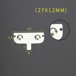 YYT 20PCS Spring sheet AA 12*12/26.5/27.5/28MM contact sheet battery box positive and negative sheets 0.3MM iron+nickel plating