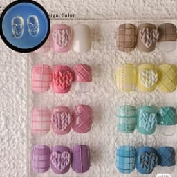 1pc Sweater Knitting Lace 3D Acrylic Mold Nail Art Decoration Nails DIY Design Silicone Nail Art Template Nail Mold
