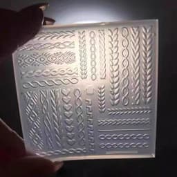 1pc Sweater Knitting Lace 3D Acrylic Mold Nail Art Decoration Nails DIY Design Silicone Nail Art Template Nail Mold
