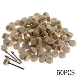 50Pcs/lot 13mm Diameter Grinding Wool Polishing Pads Dremel Accessories Felt Buffing Wheel 3.2 mm Discs Shanks for Rotary Tools