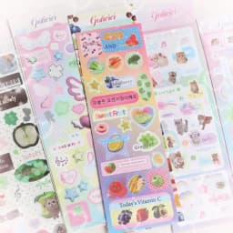 MINKYS New Arrival 3pcs 6pcs Kawaii Bear Ribbon Laser Bling Stickers DIY Scrapbook Stickers Confetti Decoration DIY Photo Frame