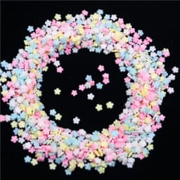 Boxi Slime Star Flower Heart Candy Fruit Slices Multi-series Polymer Clay Sprinkles DIY Nail Art Handmade Accessories 10g