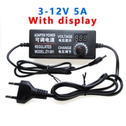 AC DC 3V 5V 9V 12V 24V 36V Power Supply Adapter 1A 2A 3A 5A 10A Transformers 220V To 12V Power Supply Adjustable Display Srceen