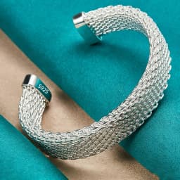 PANJBJ 925 Sterling Silver Feather Adjustable Couple Bangle Gothic Punk Design Women Jewelry Gift Lucky Bracelet Dropshipping
