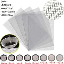 4-500 Mesh Woven Wire High Quality Stainless Steel Screening Filter Sheet Stainless Steel Micron Filter Multiple Sizes Available