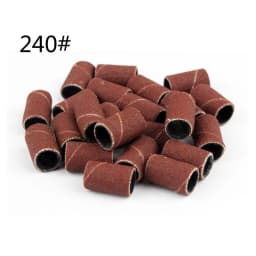 100Pcs/Pack Sanding Bands Grit File for Professional Manicure Pedicure Nail Electric Drill Machine Grinding Sand Ring Bit