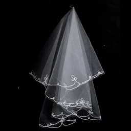 Short Simple Wedding Veil Tulle Two Layer With Comb White Ivory Bridal Veil for Bride for Marriage Wedding Accessories
