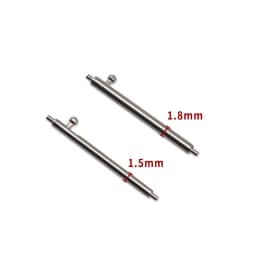 20pcs Watch Band Full Stainless Steel Spring Bars 12 13 14 15 16 17 18 19 20 21 22 24mm Quick Release Strap Link Pin 1.5mm 1.8mm