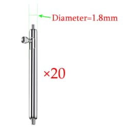 20pcs Watch Band Full Stainless Steel Spring Bars 12 13 14 15 16 17 18 19 20 21 22 24mm Quick Release Strap Link Pin 1.5mm 1.8mm