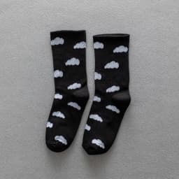 Socks Female Sky Blue Small Fresh White Cloud Student Sports Tide Socks Female Couple Hip-hop Skateboard Socks