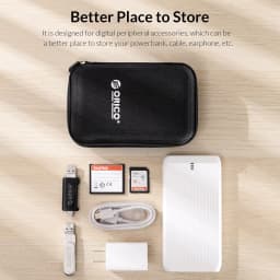 ORICO 2.5 Inch Hard Disk Box Solid Color Protection Bag Portable Hard Disk Case Suitable for Hard Disk Storage Protection