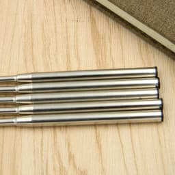 High quality brand 5pc Blue metal 5pc Black 0.5MM office Ballpoint pen Refills signature Stationery Supplies ink refills