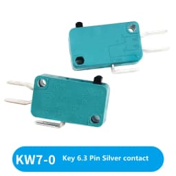 Limit Microswitch 5pcs 5A 250V 125V NO + NC + COM 6.3mm 3 Pins SPDT Micro Switch 28mm 52mm Arc Roller Lever Touch Switch