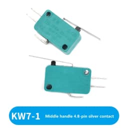 Limit Microswitch 5pcs 5A 250V 125V NO + NC + COM 6.3mm 3 Pins SPDT Micro Switch 28mm 52mm Arc Roller Lever Touch Switch