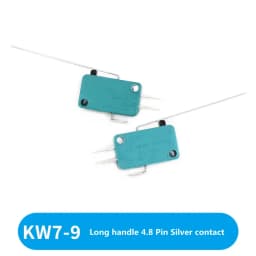 Limit Microswitch 5pcs 5A 250V 125V NO + NC + COM 6.3mm 3 Pins SPDT Micro Switch 28mm 52mm Arc Roller Lever Touch Switch
