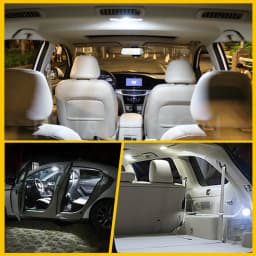 Ruiandsion BA9S LED Bulb T4W 233 Wedge W5W 12V Super Bright Car Motorcycle Instrument Dashboard Indicator Light Reading Lamp