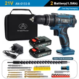 New Style 21V 16.8V 12V Electric Cordless Screwdriver 3 Functions Wireless Impact Drill Mini Lithium Battery Charging Hand Drill