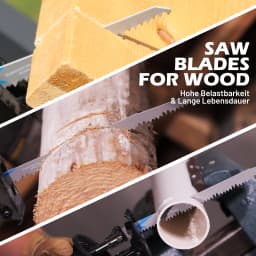 EZARC Wood Pruning Reciprocating Saw Blade 150/ 225/ 300mm Sharp Ground Teeth CRV Long Lifetime Sabre Saw Blades 5TPI