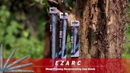 EZARC Wood Pruning Reciprocating Saw Blade 150/ 225/ 300mm Sharp Ground Teeth CRV Long Lifetime Sabre Saw Blades 5TPI