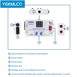 YEKMLCO KT4H 0-330V LED TV Backlight Tester Smart-Fit Manual Voltage Adjustment Constant Current Driver Board Repair LED Bead