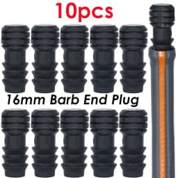 SPRYCLE 10PCS 16mm Couplings Straight Connector Micro Drip Irrigation 1/2'' PE Pipe Tubing Hose Repair Fitting Garden Watering