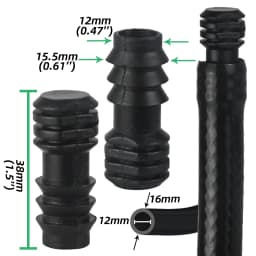 SPRYCLE 10PCS 16mm Couplings Straight Connector Micro Drip Irrigation 1/2'' PE Pipe Tubing Hose Repair Fitting Garden Watering