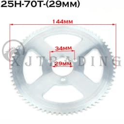 25H 47T 55T 65T 68T 70T 80T 92T Tooth 29MM Rear Sprocket for 47CC 49CC Mini Moto ATV Quad Dirt Pit Pocket Bike Scooter Parts