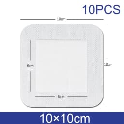 10pcs Sterile Dressing Waterproof Breathable Cushion Adhesive Plaster Wound Hemostasis Sticker First Aid Bandage Emergency Kit