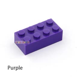 200pcs 2x4 Dot DIY Building Blocks Thick Figures Bricks Educational Creative Size Compatible With 3001 Plastic Toys for Children