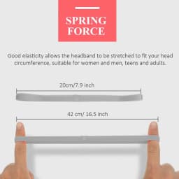 4 Pcs Thick Non-Slip Elastic Sport Headbands Women Men Yoga Hair Bands Girls Anti-slip Elastic Workout Sweatband Sport Hairband