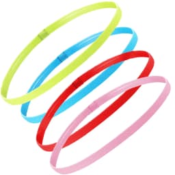 4 Pcs Thick Non-Slip Elastic Sport Headbands Women Men Yoga Hair Bands Girls Anti-slip Elastic Workout Sweatband Sport Hairband