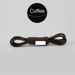1Pair Waxed Cotton Round Shoe laces Coloured Leather Shoes lace Waterproof ShoeLaces Men Boots Shoelace Shoestring