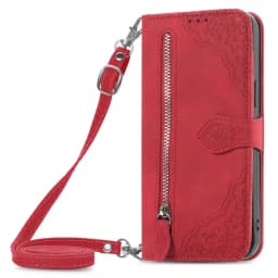 S25 S24 S23 Ultra S 26 S20 FE 5G Flip Case Zipper Card Texture Book Cover for Samsung Galaxy S21 Plus S22 S26 Ultra S 25 24 Capa
