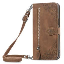 S25 S24 S23 Ultra S 26 S20 FE 5G Flip Case Zipper Card Texture Book Cover for Samsung Galaxy S21 Plus S22 S26 Ultra S 25 24 Capa