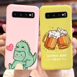 For Samsung Galaxy S10 S10e S10+ Case Cute Fashion Cartoon Cover Soft TPU Phone Case For Samsung S10 Plus S 10 Galaxy S10e Shell