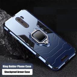For Pocophone F1 Case For Xiaomi Pocophone F1 Case Shockproof PC+TPU Protective Armor Cover For Poco F1 Magnetic Holder Ring