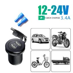12V USB Outlet Waterproof Charger Socket USB Charging Port for Car Marine Golf 7 6 5 mk7 mk5 mk6 accessoires Charger Socket