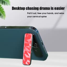 Luxury Mini Phone Holder Metal Folding Phone Stand Invisible 360° Rotate Mobile Phone Kickstand Holder Desk Phones Bracket Mount