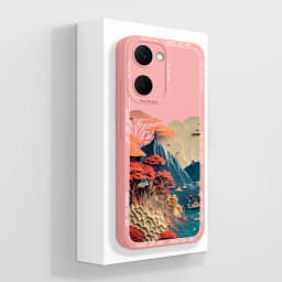 Case For Vivo Y03 4G Fun Panda Full Coverage Bumper Soft Liquid Silicone Funda For Vivo Y 03 Model V2332 Phone Back Covers Coque