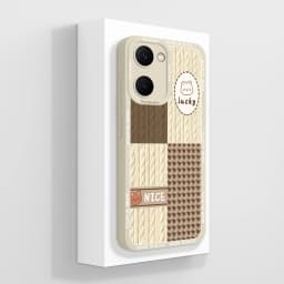 Case For Vivo Y03 4G Fun Panda Full Coverage Bumper Soft Liquid Silicone Funda For Vivo Y 03 Model V2332 Phone Back Covers Coque