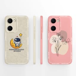 Case For Vivo Y03 4G Fun Panda Full Coverage Bumper Soft Liquid Silicone Funda For Vivo Y 03 Model V2332 Phone Back Covers Coque