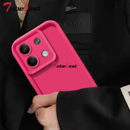 Solid Color Camera Lens Silicone Case for Xiaomi Redmi Note 14 13 12 11 11S 10 10S 9 8 7 5 Pro Plus 4G 5G Funda Back Cover