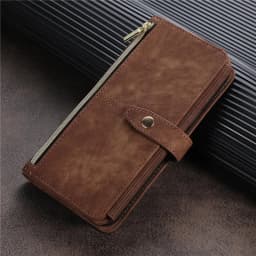 Zipper Wallet Flip Leather Cover For Samsung Galaxy S26 S25 S24 S23 Ultra S22 S21 FE S20 Plus Note20 5G Multi Card Case Coque