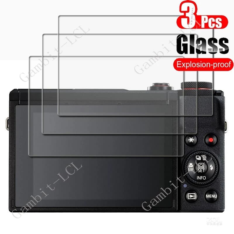 3PCS 9H HD Tempered Glass For Canon PowerShot G7X Mark III 3/G7 X Mark3 MK3 G7XIII G7X3 Camera LCD Screen Screen Protector