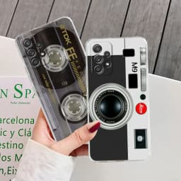 Retro Music Tapes Camera Circuit Board For Samsung A56 A55 A36 A54 A52 A53 5G A15 A14 A16 A25 A34 A35 A26 A06 A32 A72 Phone Case